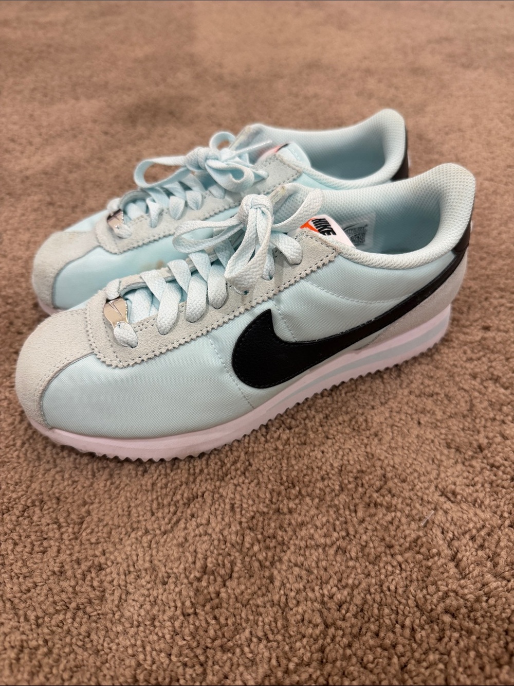 Nike Light Blue Retro Runner with Black Swoosh
